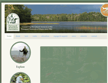 Tablet Screenshot of pemaquidwatershed.org